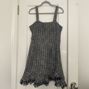 Aqua tweed black dress size L